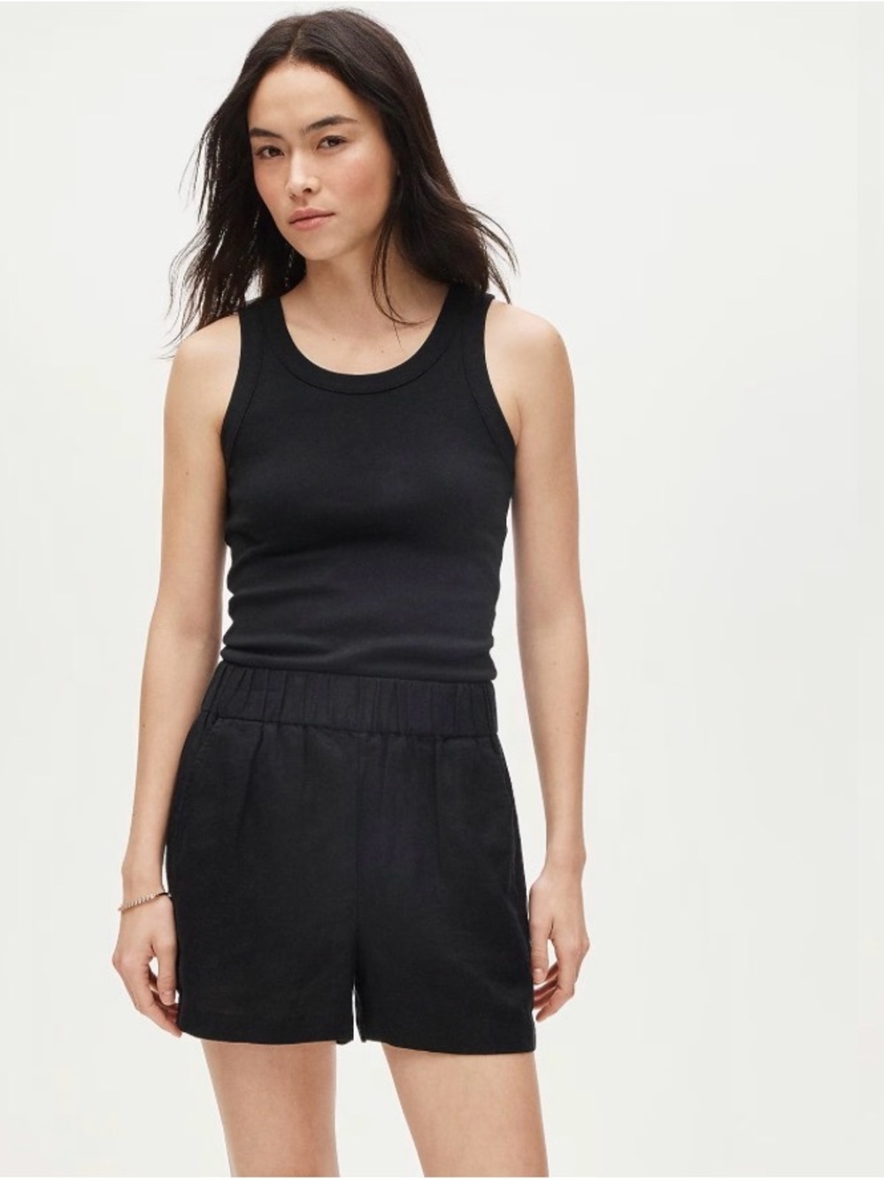 JCrew Tropez linen short Women’s size medium color black